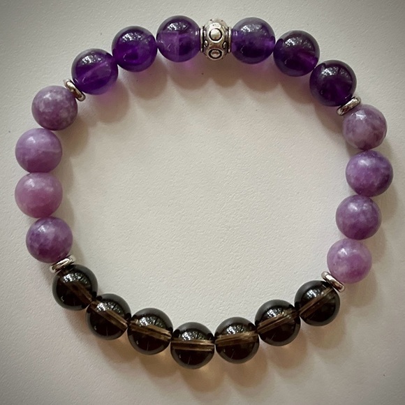 Stress and Anxiety Handcrafted Healing Bead Bracelet - Picture 1 of 5